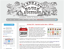 Tablet Screenshot of elephanthouseauctions.com